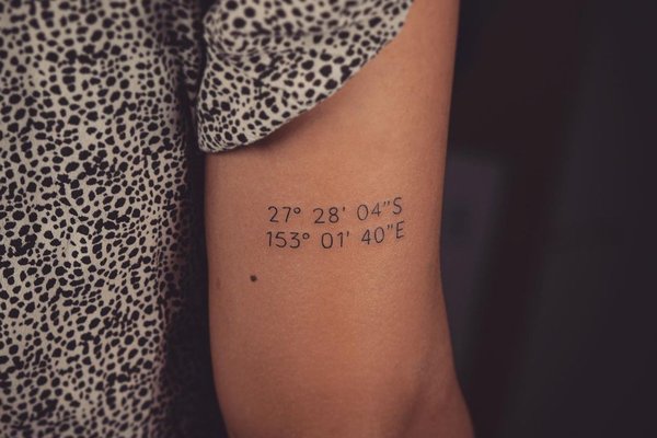 Тату с цифрами