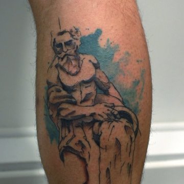 тату знак Зодиака Водолей