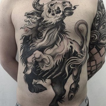 тату-эскизы быка