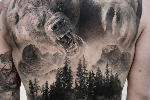 Тату эскизы медведь